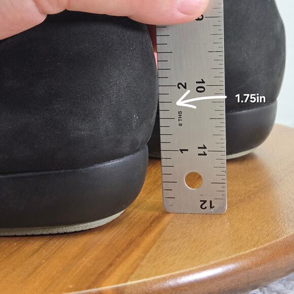 Dansko Kendra Black Milled Nubuck Mary Jane Wedge Comfort Walking Shoe Womens 38 - Picture 2 of 16